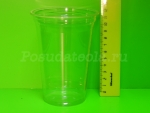 Стакан пластиковый одноразовый ПЭТ для коктейля 400 мл. прозрачный 1000 шт/кор.